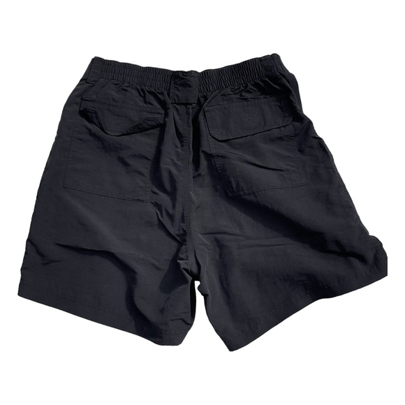 BIKINI BAY Y2K Black Nylon High Waisted Bikini Cover Up Swim Cargo Shorts Sz 12 - Picture 2 of 8